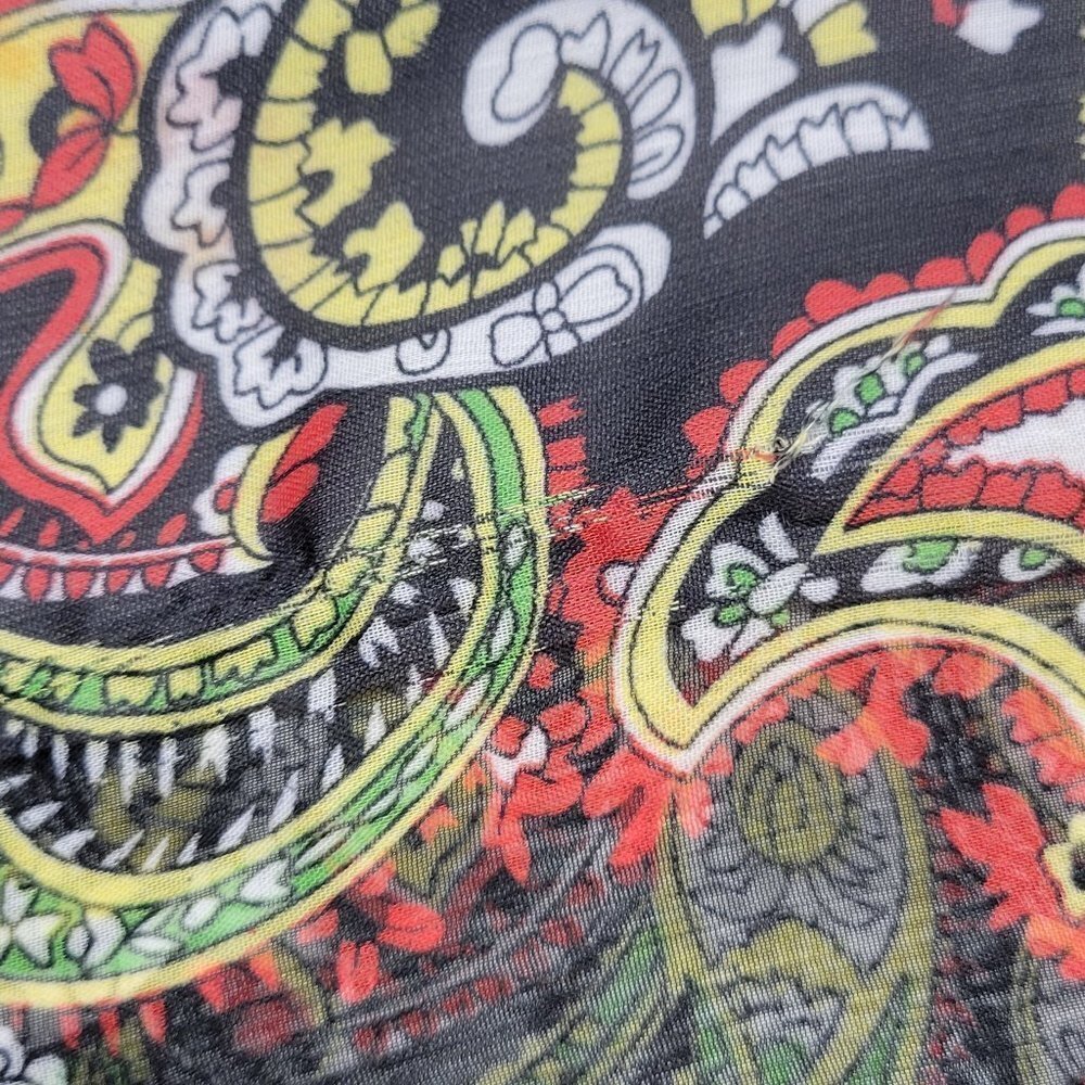 Long Dress Maxi Summer Dress Party Gown Paisley Abstract Print Colorful - Size L - Picture 9 of 16